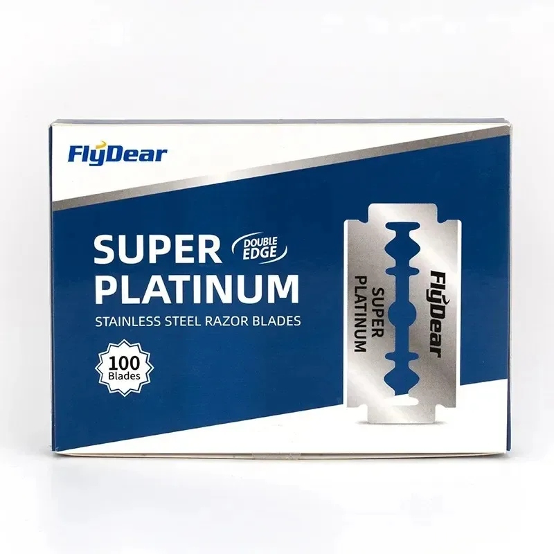 Herramienta de peluquero profesional de 20 a 100 Uds., seguridad de doble filo con hojas de afeitar clásicas Retro de acero inoxidable para afeitado de hombres