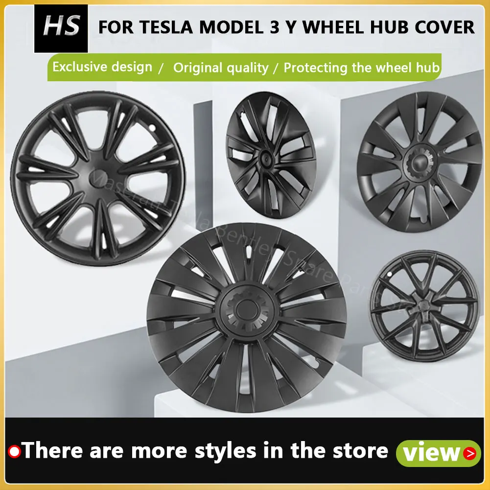 Wheel Hub Cover Cap for Tesla Model 3 Y Modified Protective Cover Decorative Accessories Non-Destructive Installation