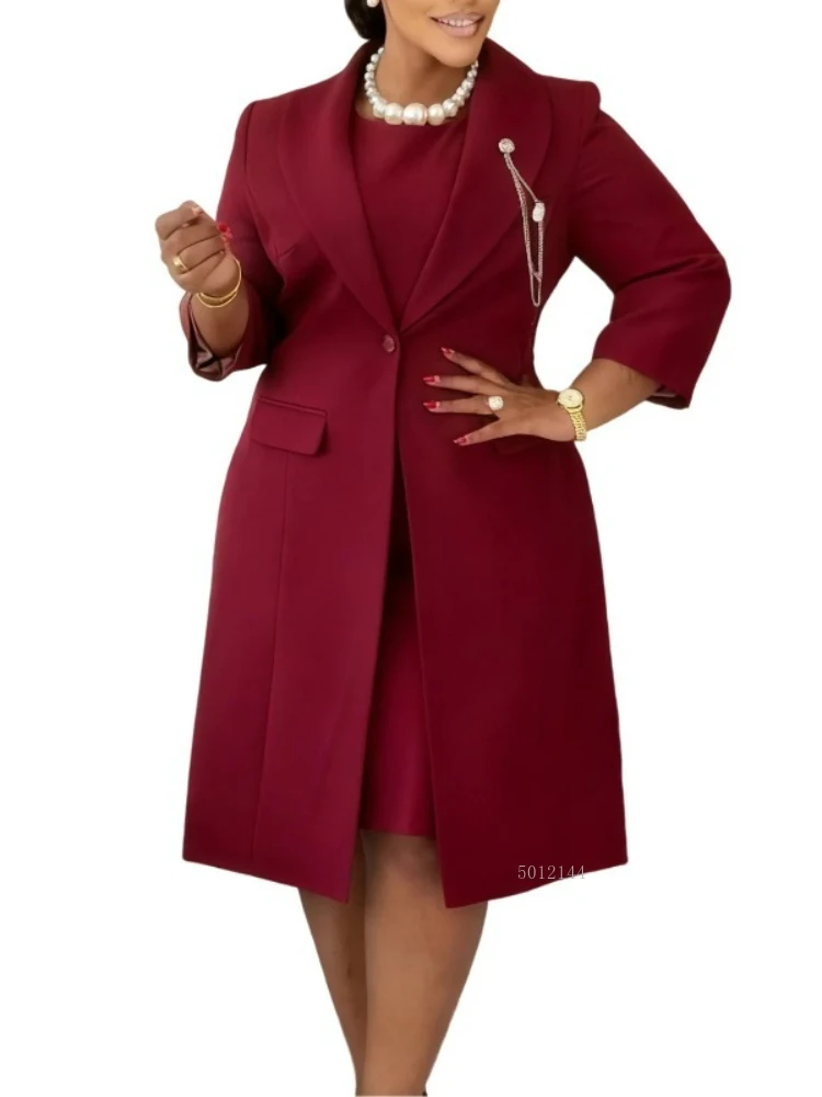 

Dashiki African Dresses for Women Elegant African Women Long Sleeve Spring Autumn Polyester Party Evening Dress with Inner 2026