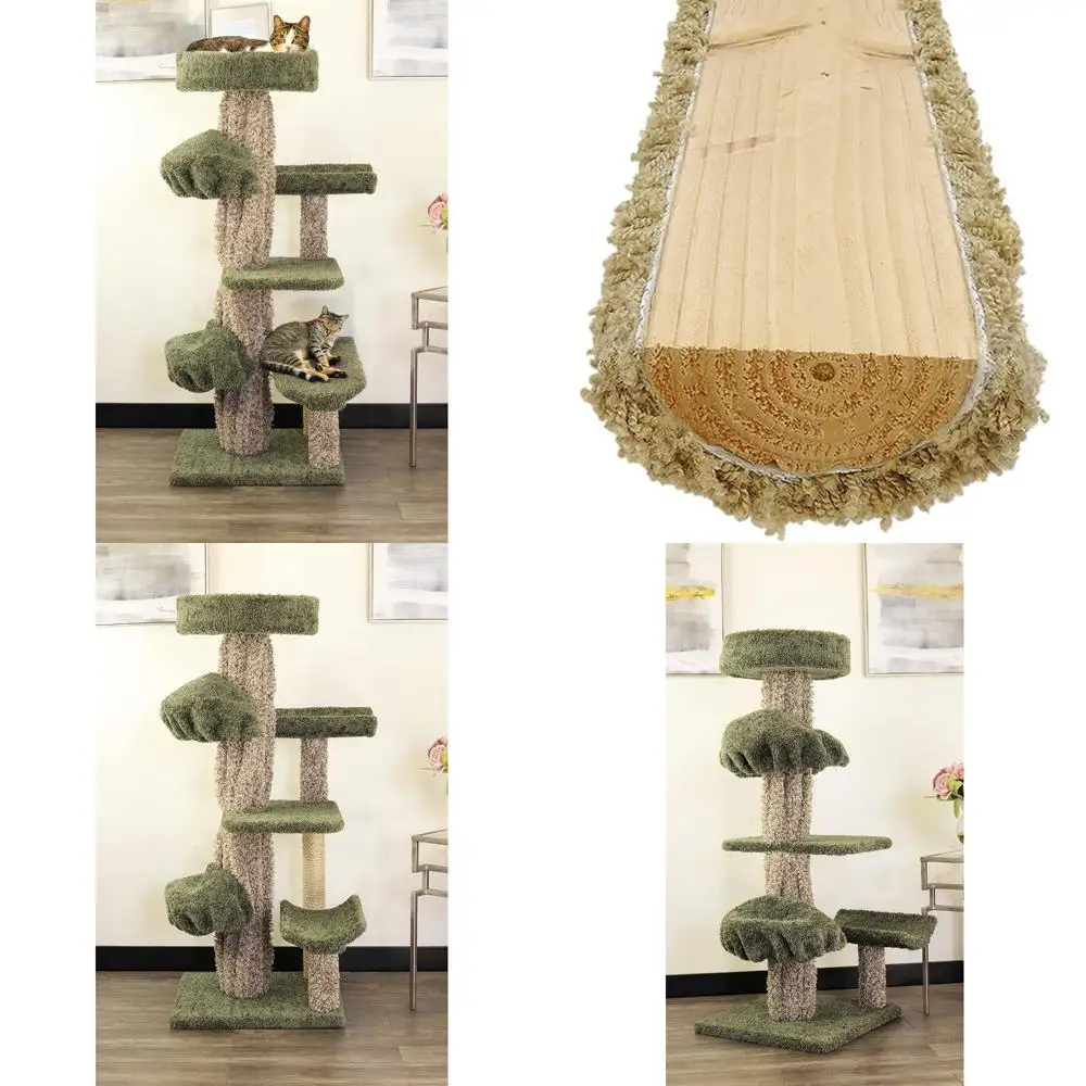 

инновационное многоуровневое кошачье дерево с когтеточками