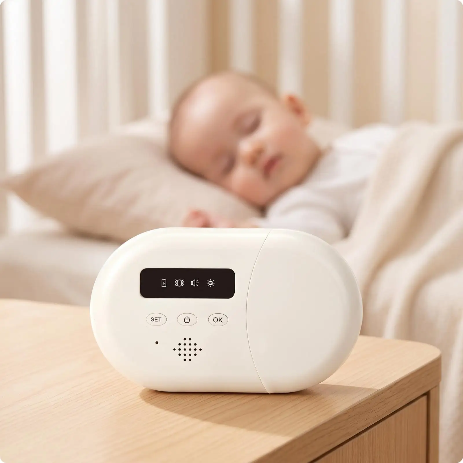 Bedwetting Wetness Alarm with Control Hub and Front Display for Elderly Incontinence and Infant Nighttime Care Monitor