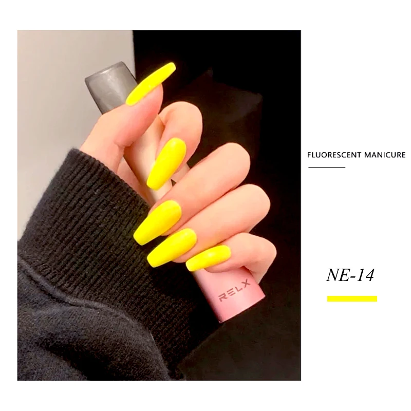 CHUNSHU Fluorescencyjny żelowy lakier do paznokci 15ml Jasny niebieski zielony fioletowy czerwony Soak Off Manicure do paznokci Półtrwały zdobienie paznokci