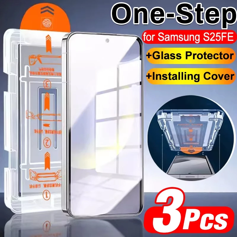 3Pcs For Samsung S26 Ultra Tempered GlassOne Click Installation Screen Protectors For Samsung Galaxy S26 Edge S 26 S26U HD Film