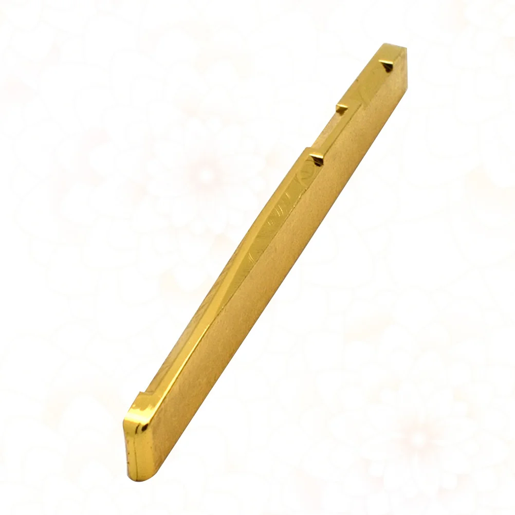 

Durable Brass Guitar Bridge Saddle 76mm Replacement Parts Classical Folk Guitar Nut Enhance Tone Sustain Clarity