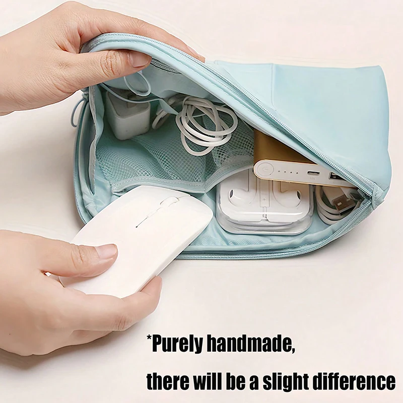 Mode Tragbare Reise Lagerung Tasche Wasserdichte Make-Up Kit Mobile Tasche Multi-Funktion Digitale Geräte Gadget Daten Kabel Organizer – Detail 11
