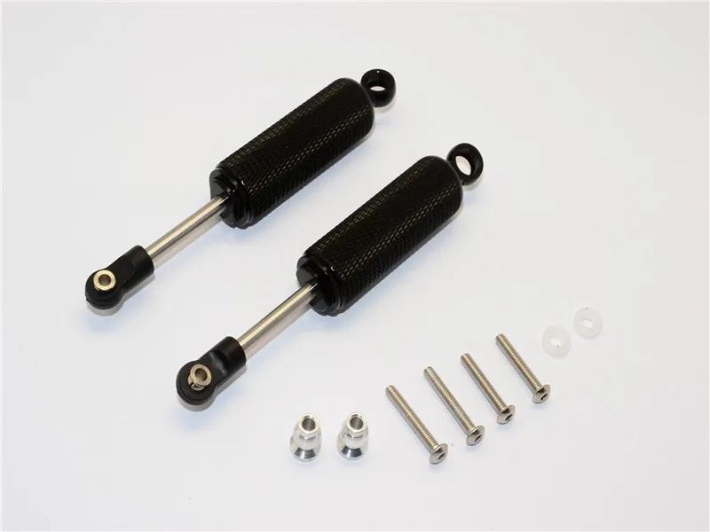GPM ALUMINIUM FRONT/REAR INTERNAL SHOCKS (92MM) WITH ENGRAVING For AXIAL SCX10 II 90046