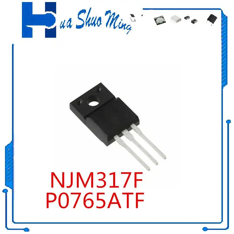 10Pcs/Lot   NJM317F P0765ATF TO-220F