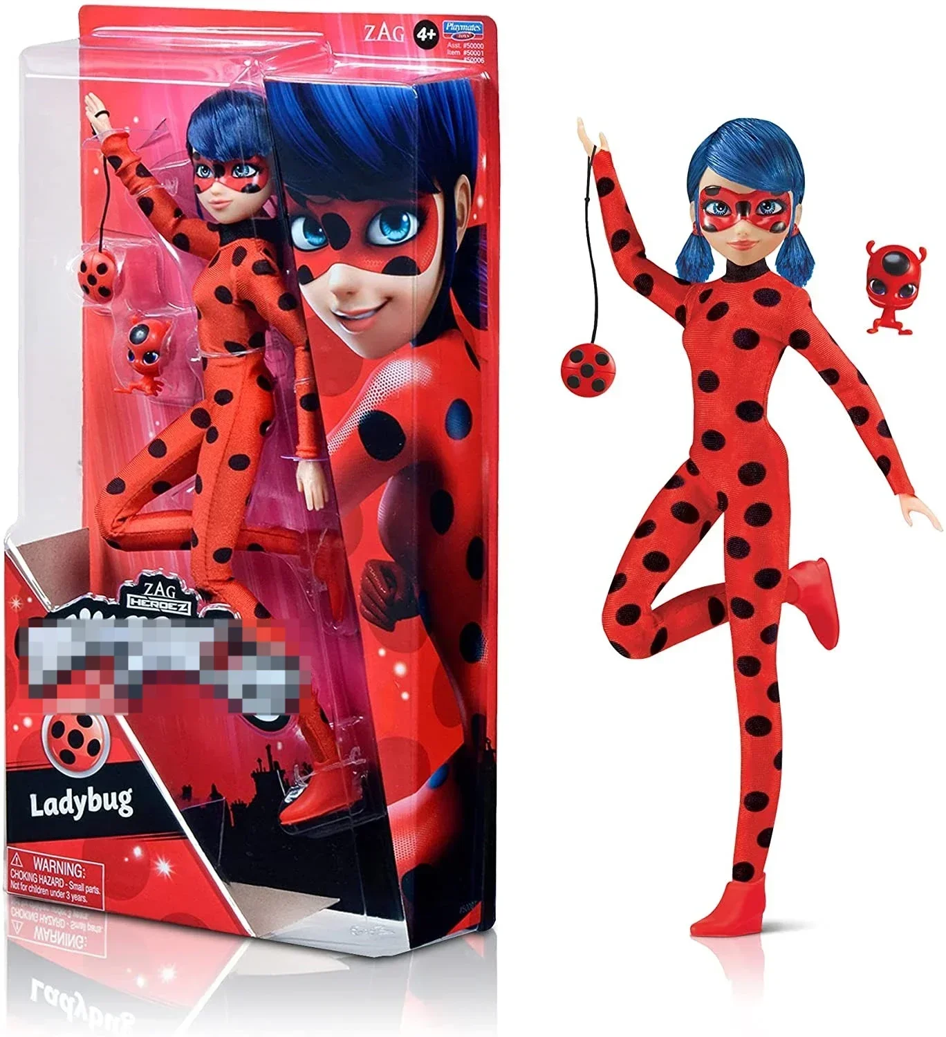 Bandai genuine Ladybug girl peripheral hand office super black cat model  toy children\'s gift