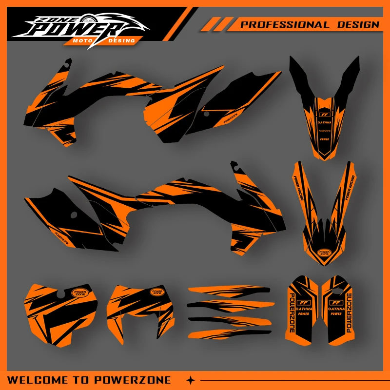 

Powerzone Graphics For KTM 2013 2014 2015 SXF SX 2014 2015 2016 EXC EXC-F Decals Stickers Motorcycle Background Custom 01