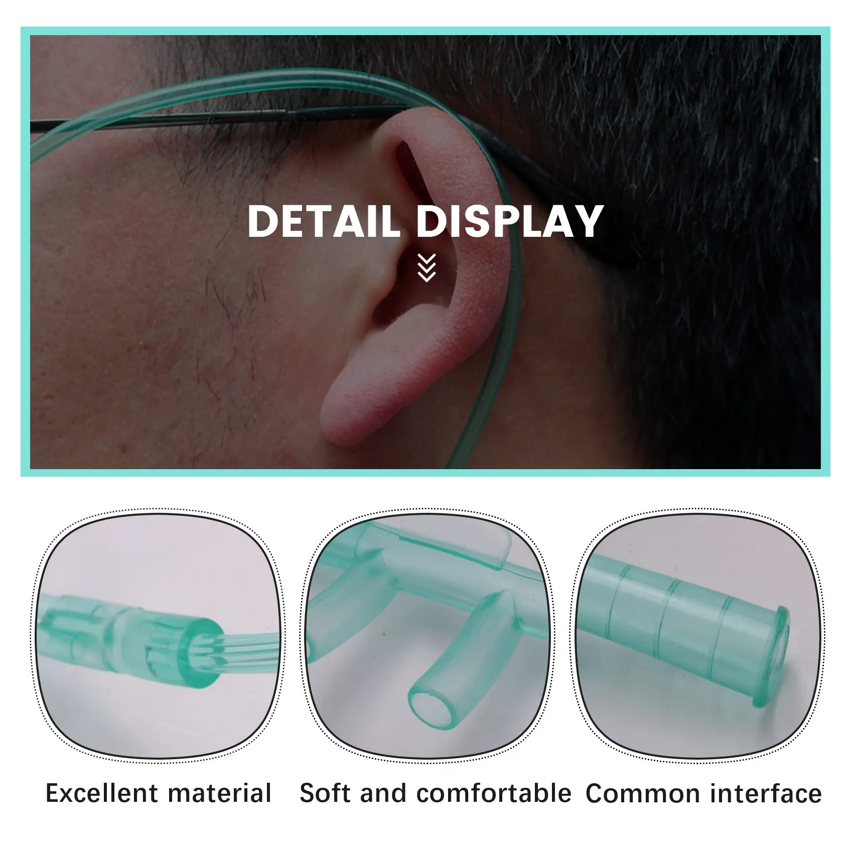 

B49B-6Pcs Oxygen Cannulas 2 Meters Nasal Cannula Soft Nasal Oxygen Tubing O2 Cannula For Adults