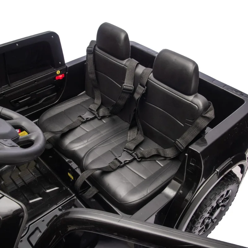 24V 160W 2-seater Kids Ride On Truck Remote Control, 4-Wheel Suspension,Built-in Music&Bluetooth,USB/MP3 Port for Age 3+