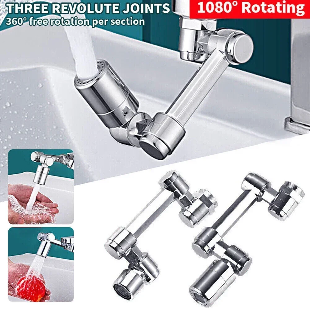 Faucet Extender Universal Rotate Robotic Tap 1080 Swivel Spray Extension Anti Splash Filter Faucets Bubbler Nozzle Saving Water