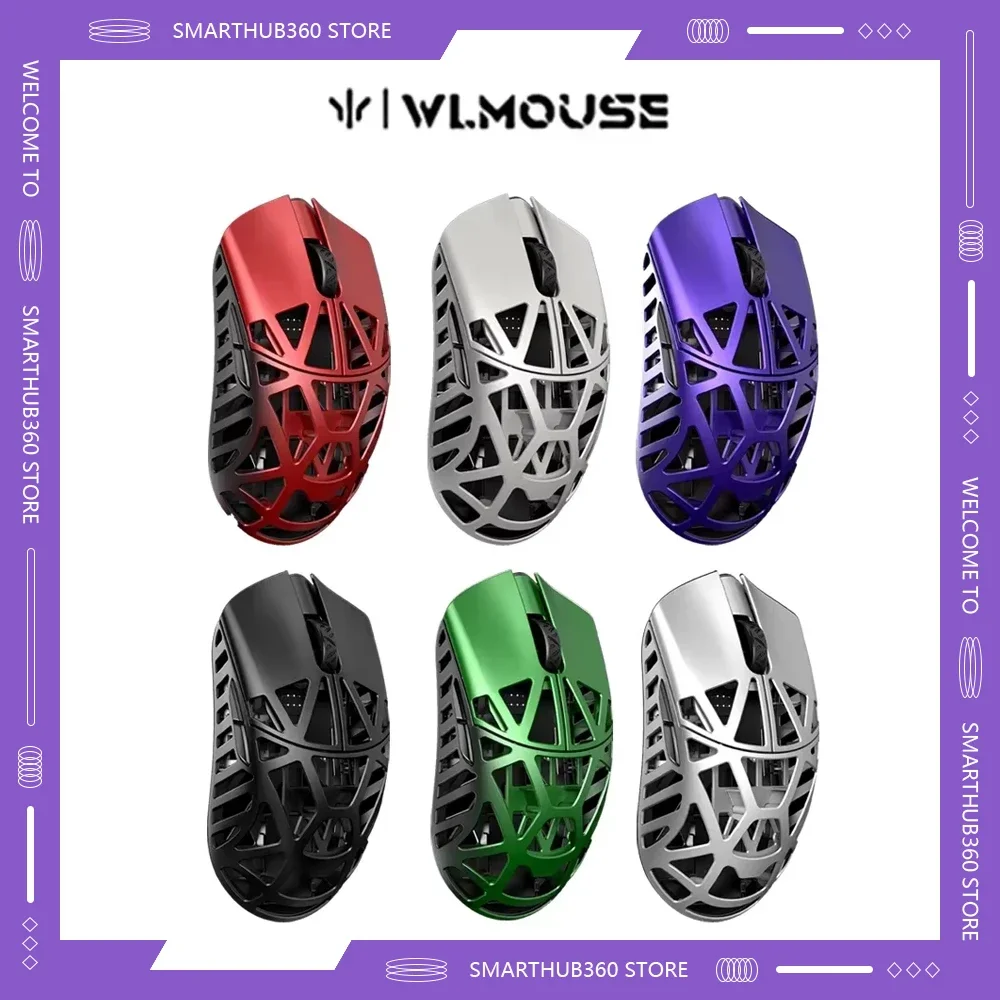 WLmouse Beast X Max Mouse PAW3950HS Sensor FPS Gamer Lightweight Wireless Mouse Magnesium Alloy 8K Pc Gaming Accessories Gifts