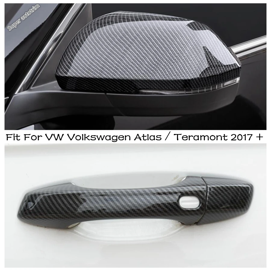 

Car Rearview Mirror Cap / Door Handle Anti-scratch Protector Cover Trim For VW Volkswagen Atlas / Teramont 2017 - 2020 Exterior