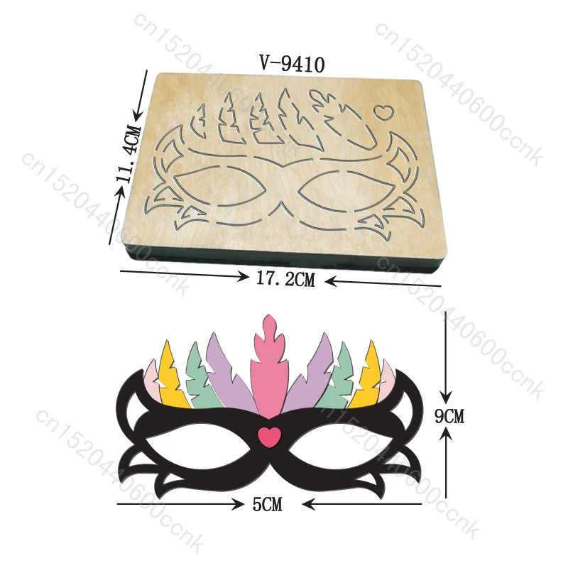 Wooden Cutting Dies for Scrapbooking, Multiple Sizes, V-9410, New