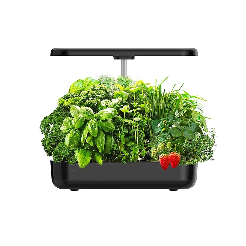 Self Watering Plant Pot Set Indoor Herb Growing Kit System Portable Smart Planter Hydroponic Herb Garden With Light Smart Pots