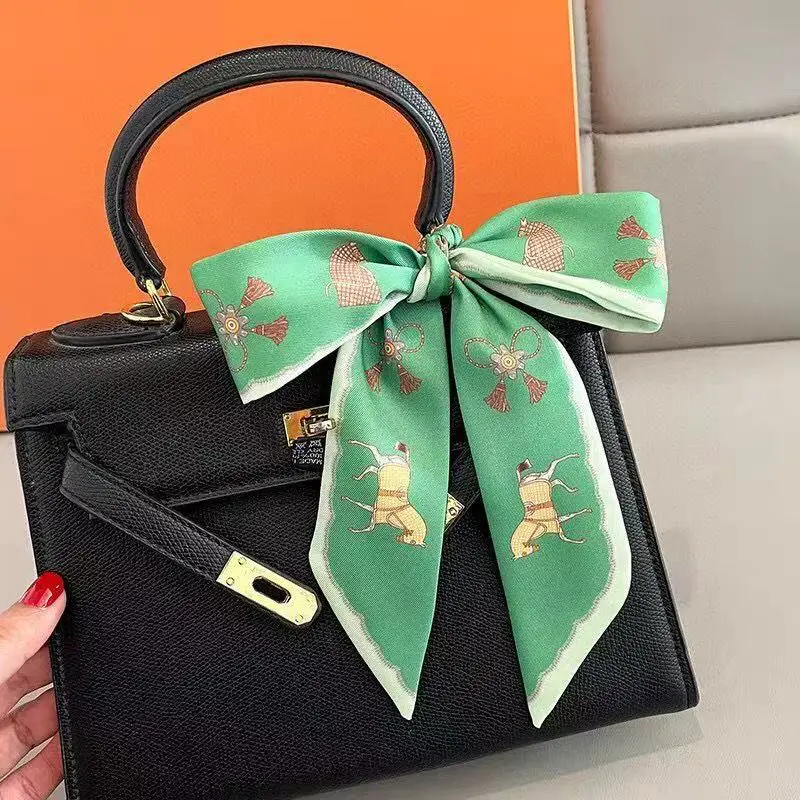 

2025 Hot French Headband Lazy Retro Silk Scarf Women's Twill Ribbon Decorative Scarf Headscarf Streamer 5*90cm