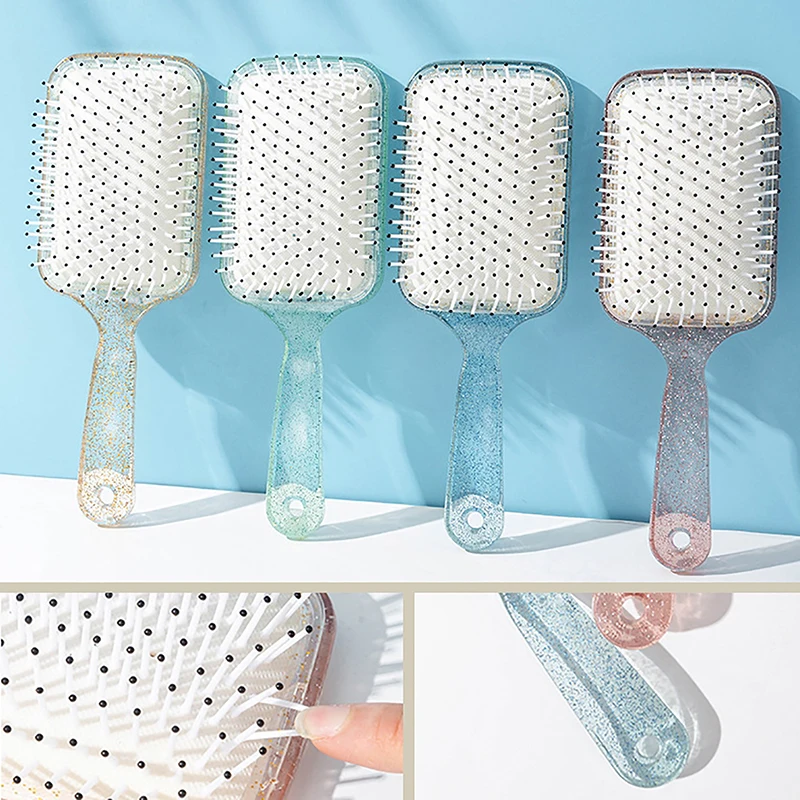 Transparent Crystal Massage Comb Girl Specific Air Cushion Comb Fluffy Hair Styling Brush Hair Care Tool Antistatic Hairbrush