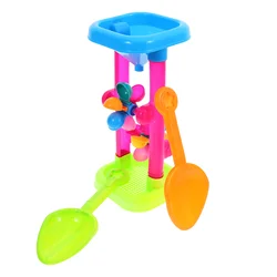 Hourglass Toddler Toys Water Sand Wheel Table Beach Playset Kids Plaything Plastic for Travel