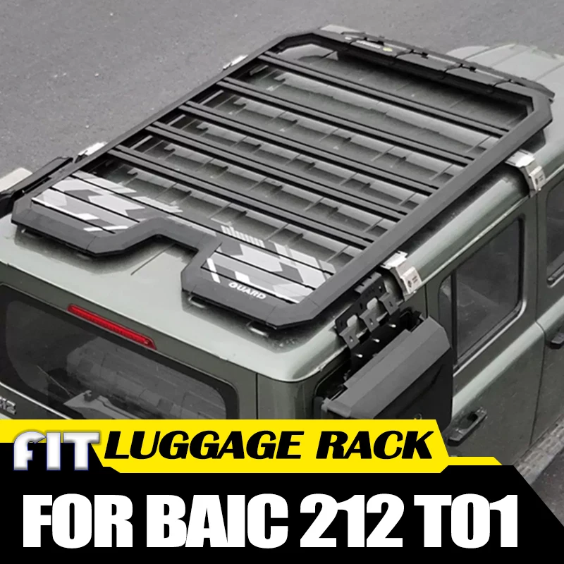 Car Luggage Rack Roof Rack Fit for BAIC 212 T01 24-25 Modified Car Load Expansion Platform Folding Side Ladder Small Backpack