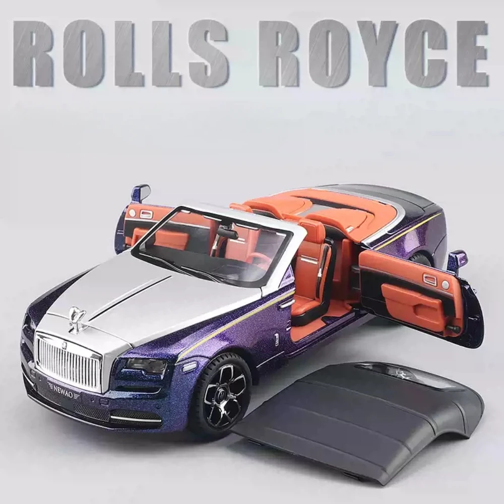 1:24 Rolls-Royce Dawn Spectre voiture jouets moulé sous pression modèle en alliage portes ouvert son lumière retirer Miniature véhicule garçon cadeau d'anniversaire