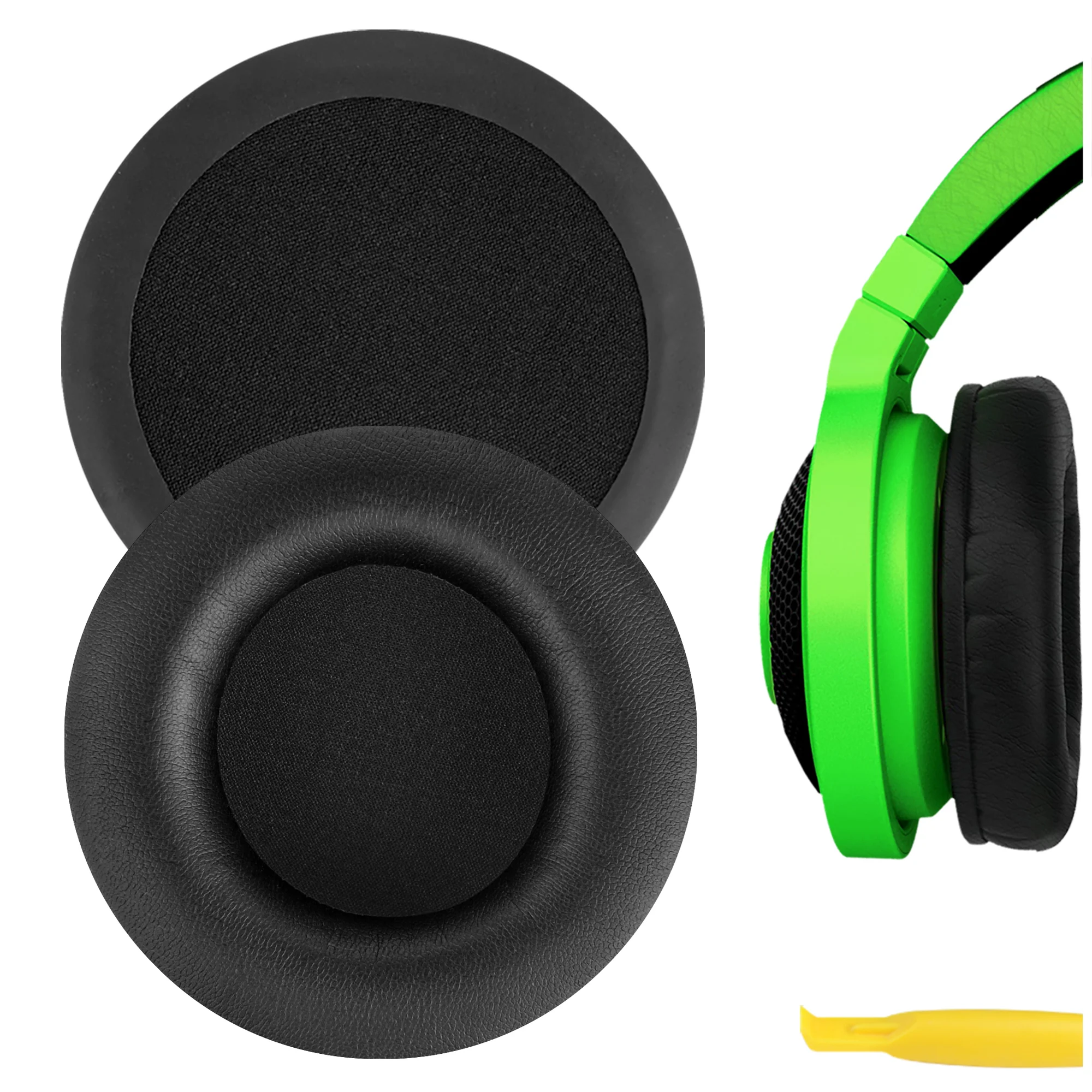 

Geekria QuickFit Replacement Ear Pads for Razer Kraken Mobile Headphones Ear Cushions, Headset Earpads