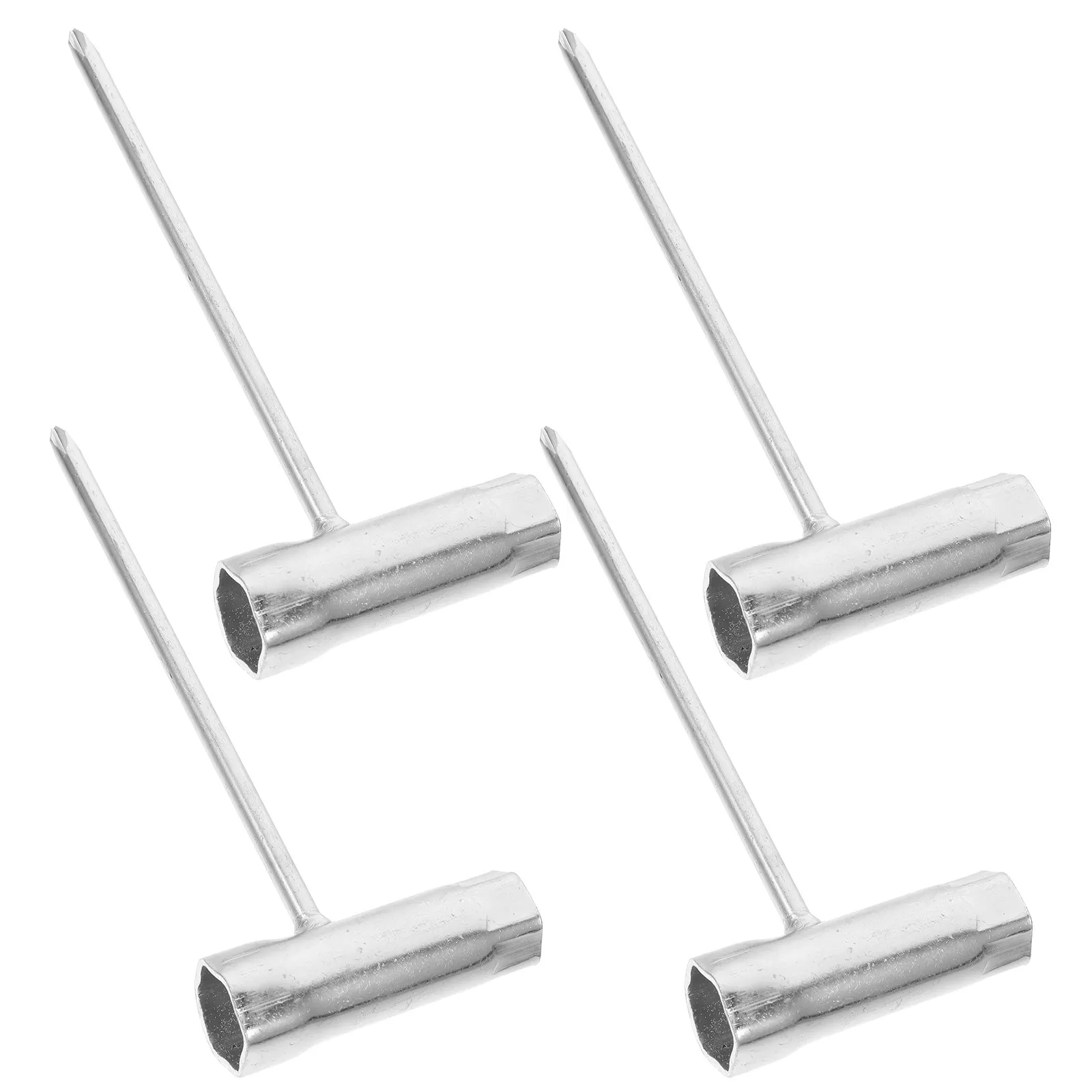 4pcs Chainsaw Repair Tools Maintenance Kit Spark Plug Sockets Cross Spanner Wrench Compact Design Ergonomic Handle Disassembly