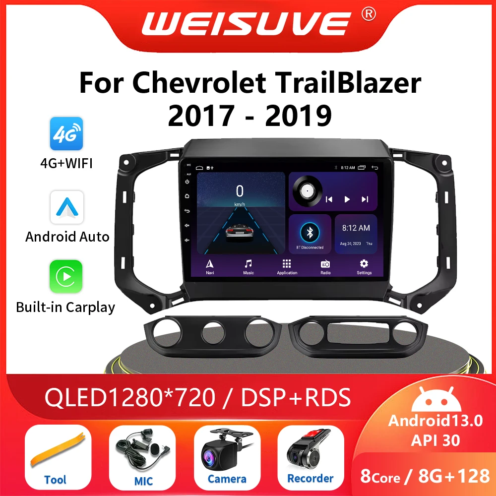 

Android 13 For Chevrolet TrailBlazer 2017-2023 S10 Colorado For Isuzu D-MAX X Car Radio Multimedia Player Auto Carplay Wifi GPS