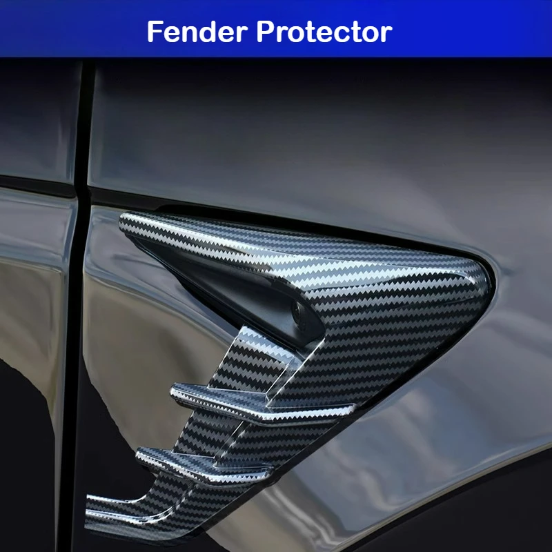

For Tesla Model 3/Y fender camera protective cover side sticker modified decorative carbon fiber pattern