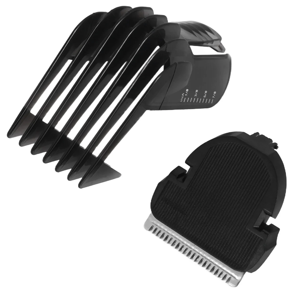 2 قطعة/المجموعة مشط مقص الشعر + قاطع تشذيب الشعر لشركة فيليبس QC5120 QC5125 QC5130 QC5135 QC5115 QC5105N02R