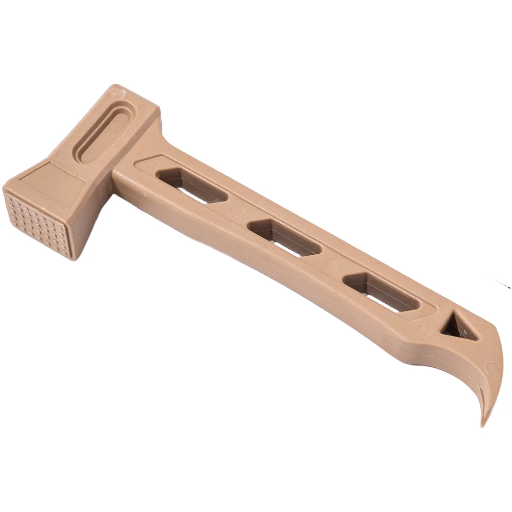 148g Camping Tent Peg Hammer Lightweight PE Plastic Stake Mallet with Ergonomic Handle and Tail Hook for Easy Setup