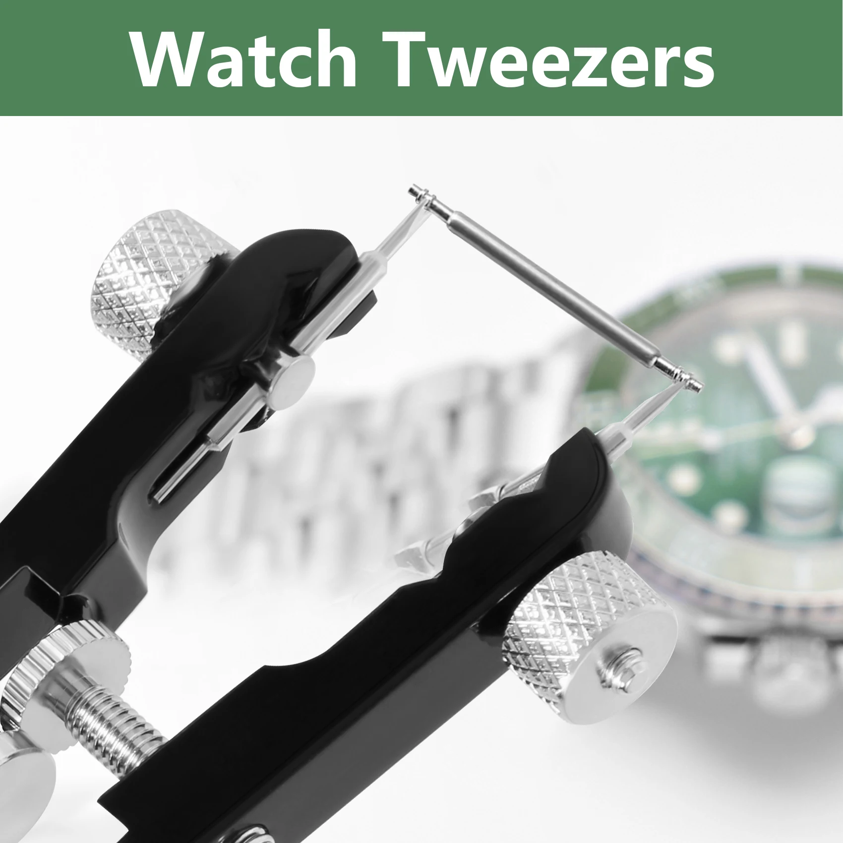 AA91 Watch Spring Bar Plier Tool Set, Watchband Pliers, Spring Bar Tweezer Tool, for Watch Spring Bar Pins Removement