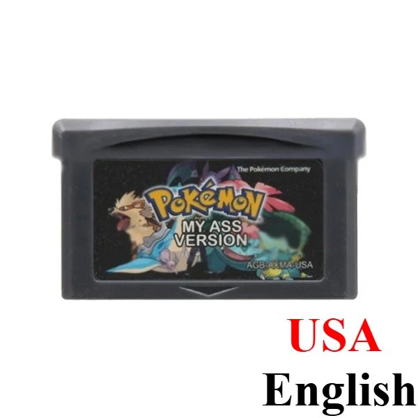 Pokémon GBA Spielkassette FireRed LeafGreen Ruby Sapphire Emerald Snakewood Clover für GBA SP Retro-RPG-Spielesammlung Geschenk