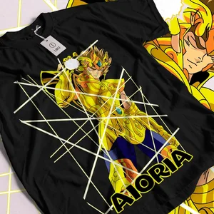 للجنسين سانت سيا قطن تي شيرت مانجا يابانية ليو أيوريا ذهبي سانت ستايل أنيمي أفضل 12 أرقام مبيعات - رقم 7