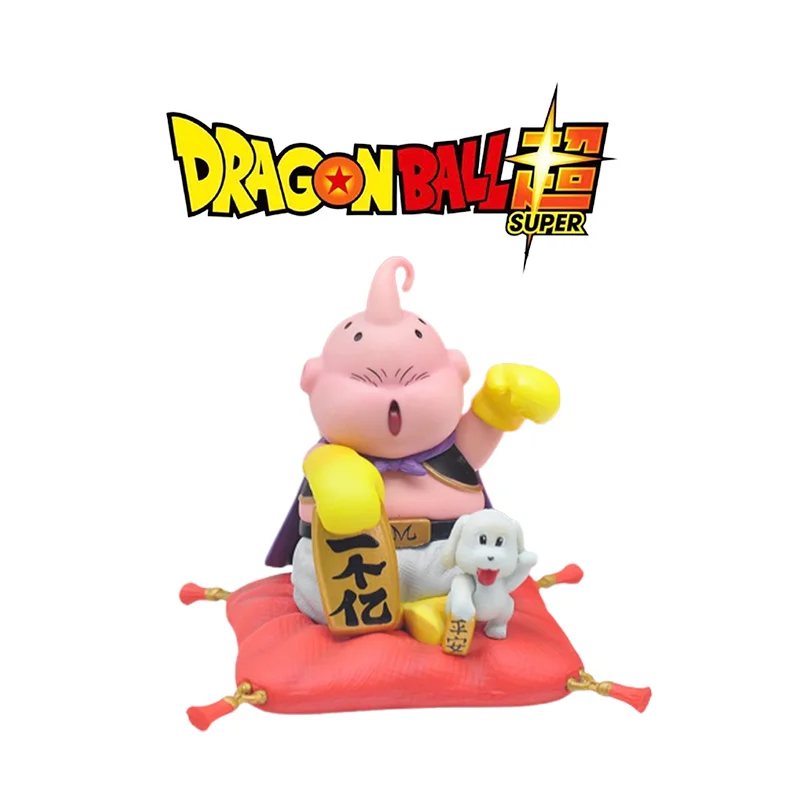 

12cm Anime Dragon Ball Z Majin Buu Boo Pvc Action Figures Chinese Style Wealth Lucky Collectible Model Toy Decoratino Doll Gifts