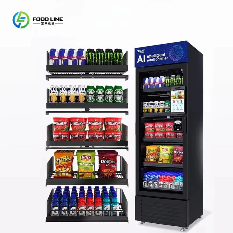 

Visual Use Vending Machine Smart Fridge Cooler Vending Machine for Fresh Food