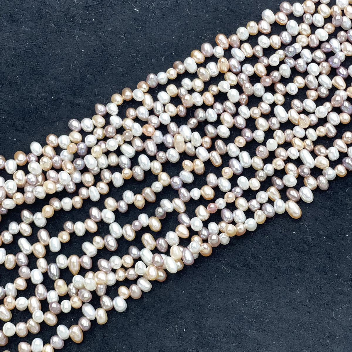 5–6mm Colored Natural Freshwater Pearls Wheat-Shaped Semi-Finished Beads for Jewelry Making DIY Necklaces Bracelets Accessories