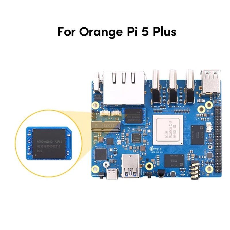 Imagem -06 - Placa Desenvolvimento Velocidade para Orange 5plus Módulos Emmc 32gb 64gb 256gb 5plus