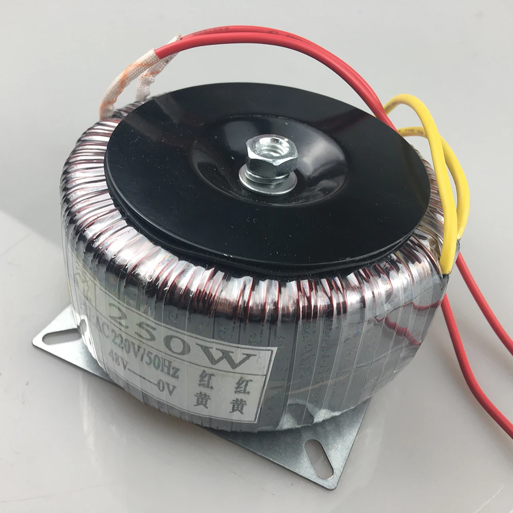 250W toroidal transformer 220V to 48V/50V/60V/70V/80V power amplifier power supply audio amplifier can be customized