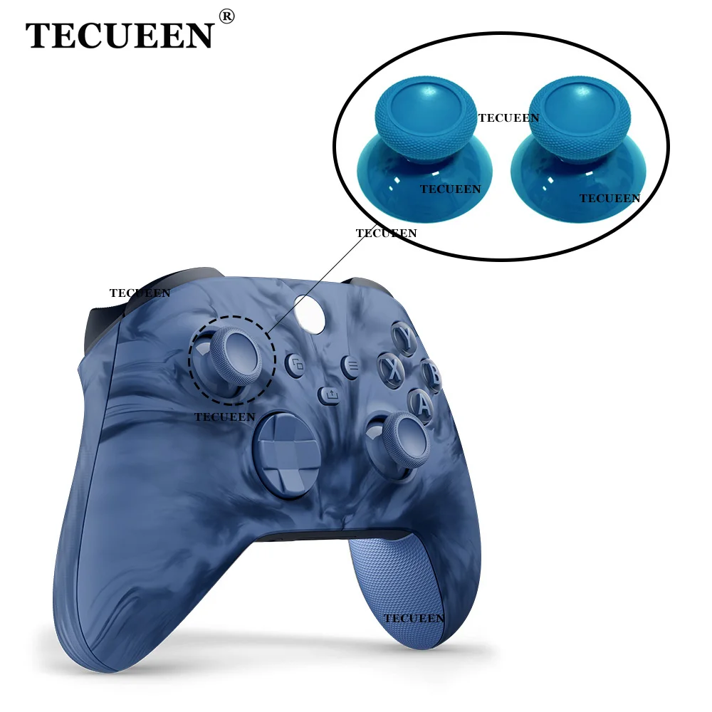 2 Peças de Grips para Thumb Stick do Controle Xbox Series X S, Capas de Joystick Analógico 3D, Capas para ThumbSticks Stormcloud Vapor