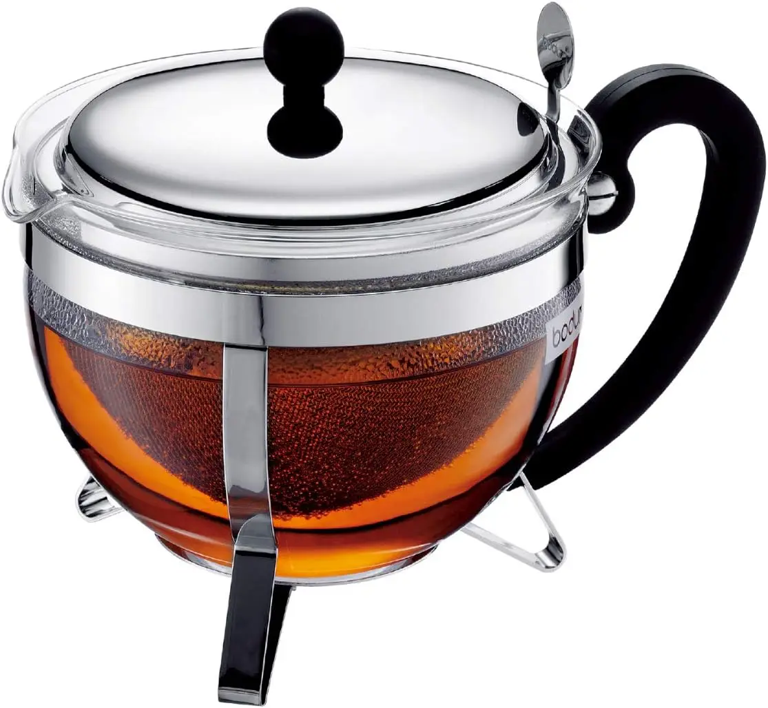 1921-16-6 Chambord Tea Pot, 44 oz, Chrome