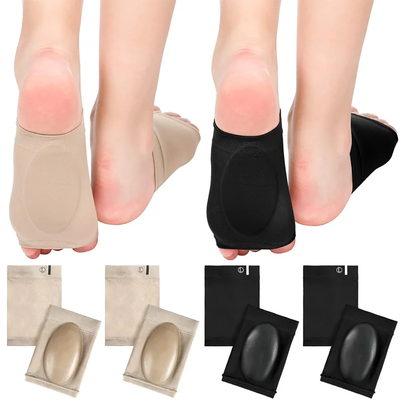 1 Pair Flat Full Arch Socks Arch Support Pads Flat Feet Soles Sports Foot Pads