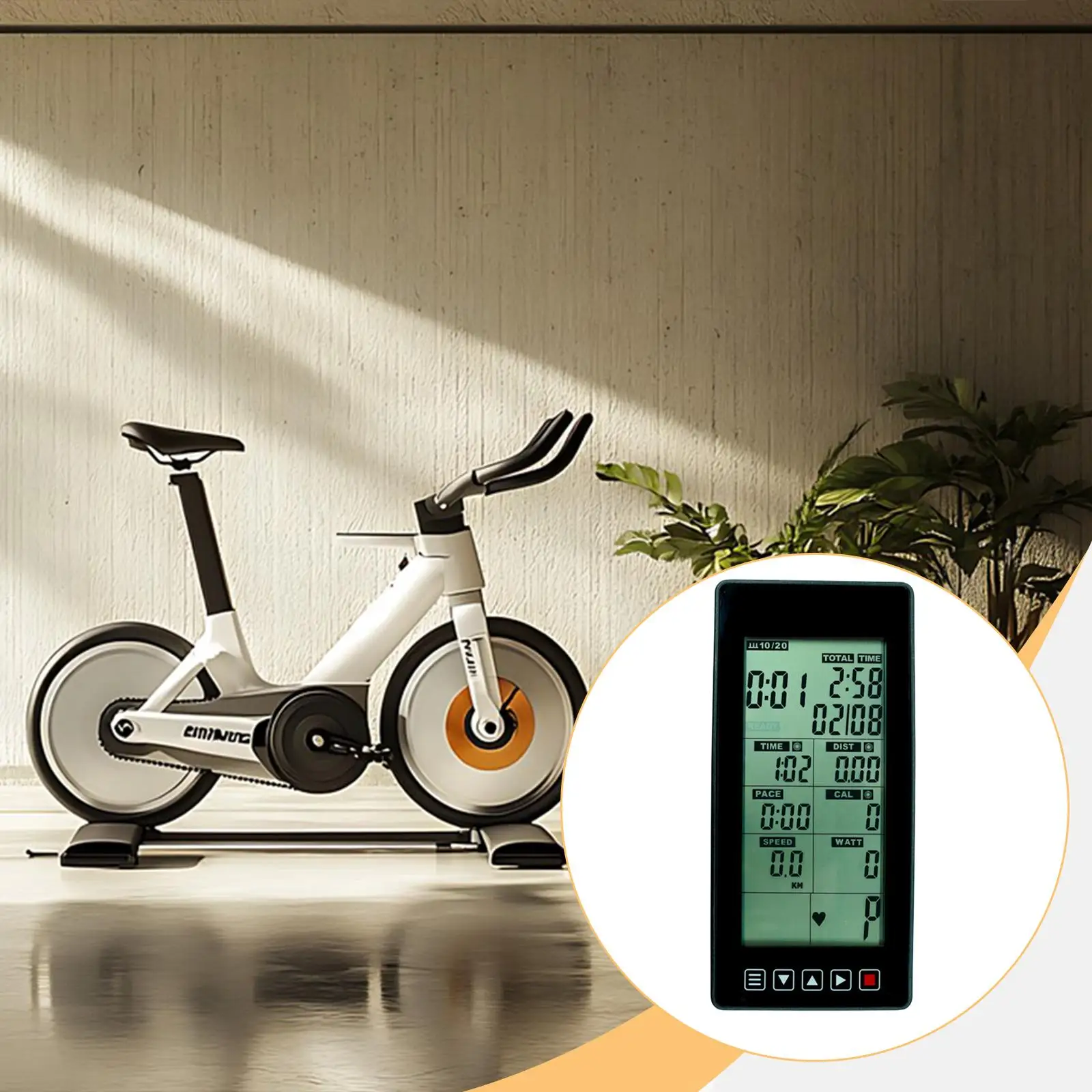 كمبيوتر الدراجة الاحترافي لآلة تشكيل الخصر آلة المشي السائر #4