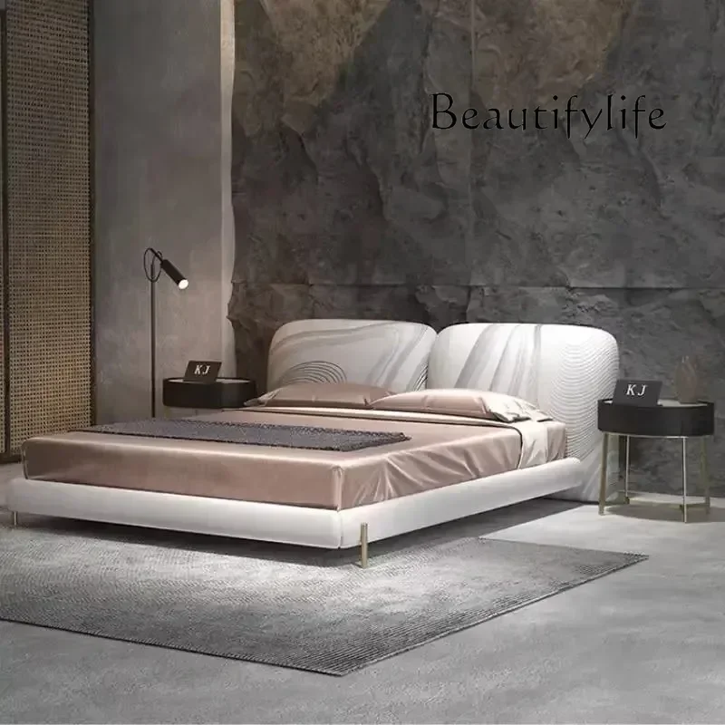 

Princess Bedroom Double Bed Wood Luxury Elegant Side Table Queen Bed Frame Twin Nordic Letto Matrimoniale Living Room Furniture