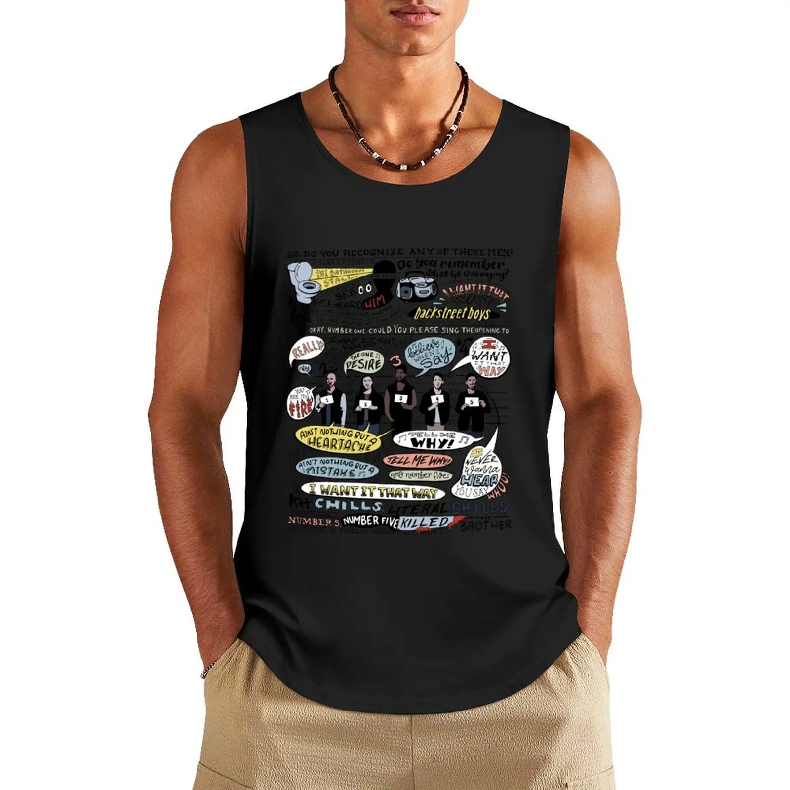 I Want It That Way B99 (Colorized) Tank Top Men's fitness t-shirt t-shirt for men