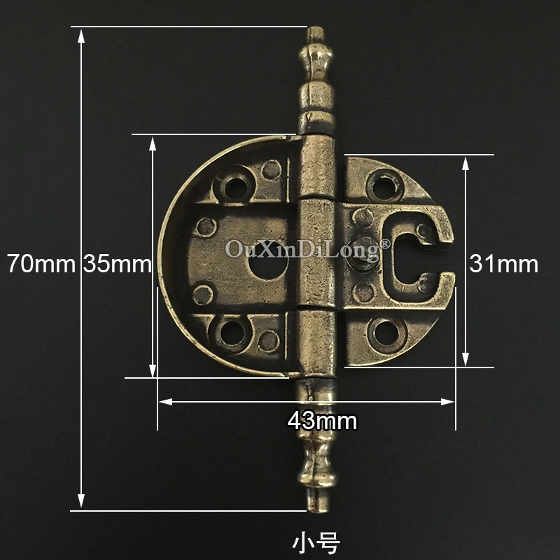 Imagem -04 - Liga de Zinco Clássica Mobiliário Antigo Dobradiças Porta de Armário Retro Caixas de Madeira Dobradiça Caixa Europeia Armário Armário Armário Pcs