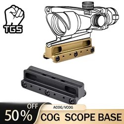 Airsoft Tactical Fast COG Series Scope Mount Offset Optic Adapter Scope Sight Base Set for ACOG VCOG Hunting Toys 20 MM Guid