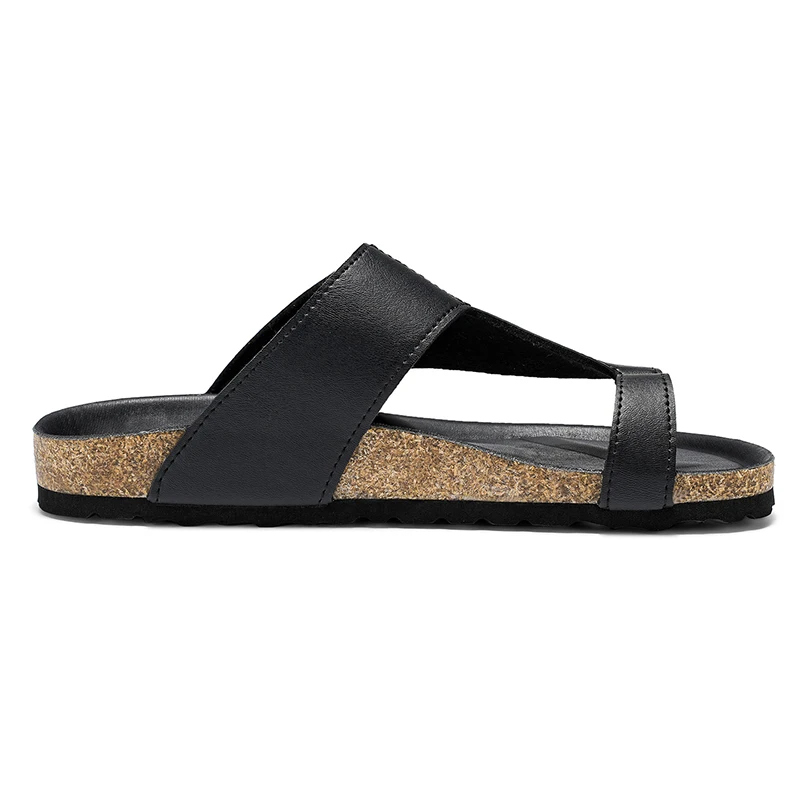 Summer Plus Big Size 48 49 Cork Slippers Men Women Clogs Flip Flops Microfiber Leather Casual Sandals Unisex view 6