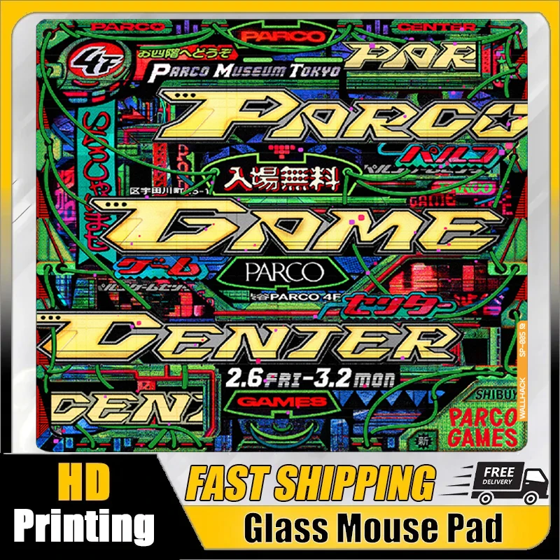 

W-Wallhack SP005 Glass Gaming Mouse Pad PARCO YUME Frosted Surface Desktop Mat Tempered FPS Office Custom Gaming Accessories