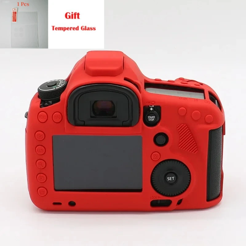 

Protective Body Cover Bag Skin Camera Case, For Canon EOS 5DIII/5DS/5dr case glossy protective cover + free tempered film
